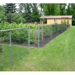 Vinyl Coated Chain Link Fences and Galvanized Fence Posts - Home Fencing And Gates