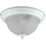Cal - Cal LA-180L-WH Elizabethe - Two Light Large Flush Mount - 13W x 2 PLC ceiling flush mount lightWhite Finish * Number of Bulbs: 2 * Wattage:13W * Bulb Type:Compact Fluorescent * Bulb Included: No * UL Approved: