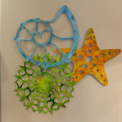 "Beach Forms" - Beach Collection Wall Art - Metal Wall Art