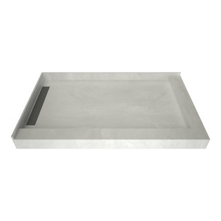 WonderFall Trench 32x60 Shower Pan Left Drain Right Dual Curb ...