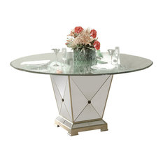 50 Most Por Mirrored Dining Room Tables For 2019 Houzz