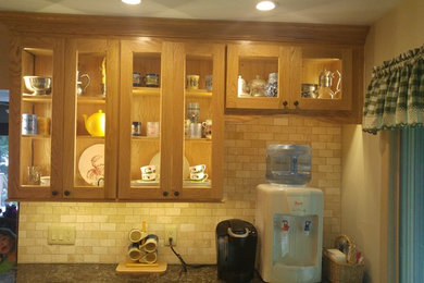 Example of an arts and crafts kitchen design in Other