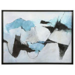 Uttermost - Uttermost 41616 Winter Crop, 49.5" Abstract Print - This Modern Abstract Artwork Showcases A Blend OfWinter Crop 49.5 Inc Matte Black/Blue/Bla *UL Approved: YES Energy Star Qualified: n/a ADA Certified: n/a  *Number of Lights:   *Bulb Included:No *Bulb Type:No *Finish Type:Matte Black/Blue/Black/Gray/White