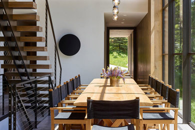 Inspiration for a rustic home design remodel in Denver