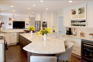 Transitional kitchen photo in New York