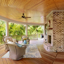 outdoor fireplace