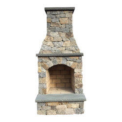 Stoneliving 24" Fireplace with Hearth - Outdoor Fireplaces