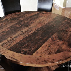 Round Reclaimed Wood Tables - Products