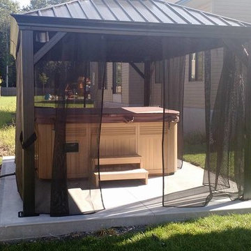Concrete pad for Gazebo and Shed, Hot Tub Move and electrical