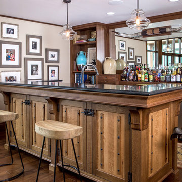 Countryside Transitional Bar with a Southwestern Flair