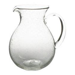 64 oz. Clear Bubble Glass Pitcher - Pitchers