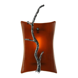 Meyda - Amber Glow Glass Wall Sconce - Wall Sconces
