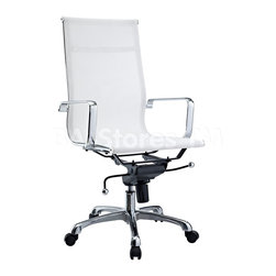 Slider Highback Office Chair in White - Home Office Accessories