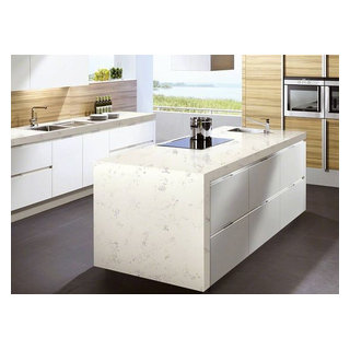 Carrara Marmi Quartz - Kitchen - Orange County - by MSI | Houzz