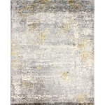 Bashian - Bashian Sonoma Gray Area Rug, 6'x9' - Beauty beckons, your inmagination responds, your room is transformed into a cascade of luminous water. Experience the utmost in luxury with these innovative designs, hand-knotted in pure hand-spun viscose.