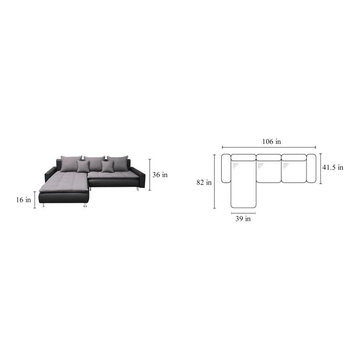 European sectional sleeper sofa BENTO