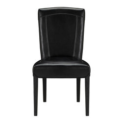 Colette Side Chair with Black Leg - Dining Chairs