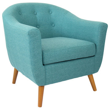 Lumisource Rockwell Accent Chair, Teal