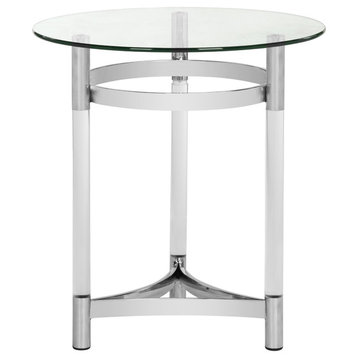 Safavieh Couture Letty Round Glass End Table