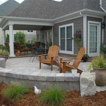 Custom Stone Patios/Paths/Entry-Ways-Slab-on-Grade