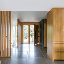 Wood Slat Divider Wall