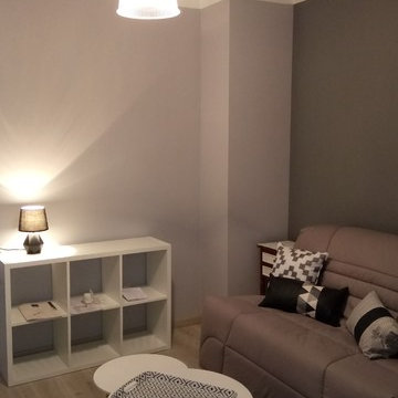 Studio graphique gris et blanc