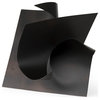 Francesca 18.1Lx18.1Wx18.1H Black Metal Sculptural Decorative Object