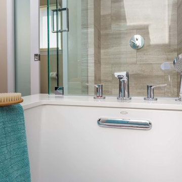 Contemporary Powder & Master Bathroom Remodel in Manhattan Beach, CA