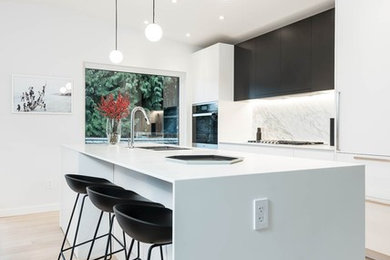 Minimalist kitchen photo in Vancouver