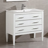 Fine Fixtures Ironwood Collection Vanity, White Matte, 36"