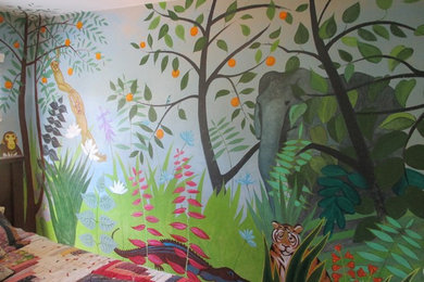 Inspiration for an eclectic nursery remodel in San Diego