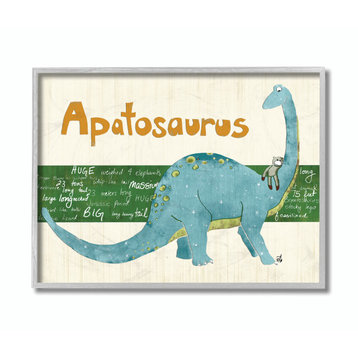 Stupell Industries Apatosaurus Dinosaur, 11 x 14