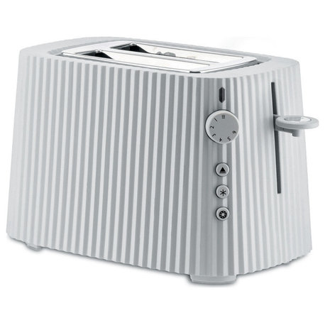 Alessi "Plisse" 2 Slice Toaster , White