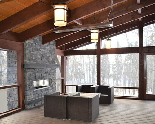 Moderner Wintergarten mit Gaskamin Ideen, Design & Bilder | Houzz