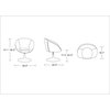 Manhattan Comfort Hopper Fabric Adjustable Height Accent Chair - Sky Blue (2 Pc)