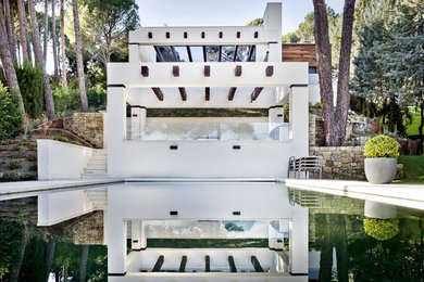 Diseño de fachada moderna extra grande