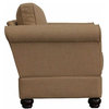Classic Loveseat, Comfortable Seat With Reversible Cushions & Rolled Arms, Sand