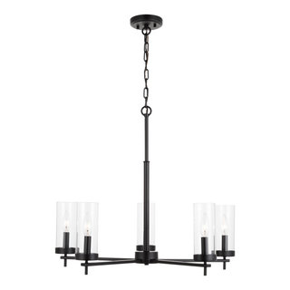 Zire Five Light Chandelier, Midnight Black - Transitional - Chandeliers ...