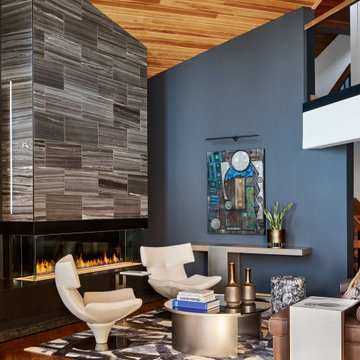 Right Angles, a Fireplace Lounge Area by Kande