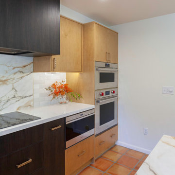 New Cooking Station includes a new stove cooktop, microwave drawer, and double