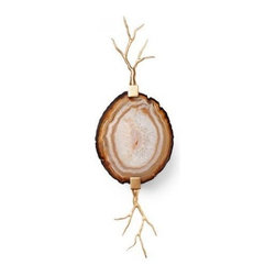 Branch Agate Sconce - Brass - Clayton Gray Home - Wall Sconces