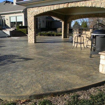 Rustic Stamped Concrete Patios, Pool Decks and Hardscapes