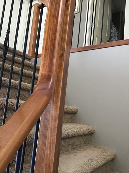 refinishing stair railing