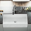 VIGO All-In-One 36" Matte Stone Farmhouse Kitchen Sink Set