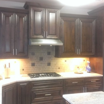 Mitered Door full overlay Custom Cabinets