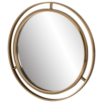 24"D Deluxe Round Mirror, Golden