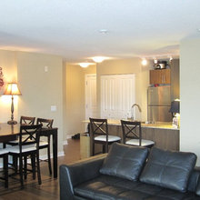 Open space living room, and kitchen