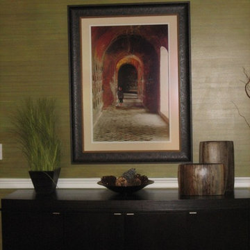 Striking Photo over Buffet