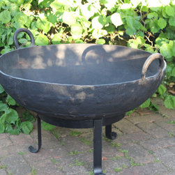 Fire Pits or Fire Bowls. Genuine Old Indian Kadhai or Cooking Pot - Fire Pits