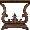 Console Table Cambridge Rustic Pecan Distressed Solid Wood Old World